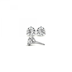 1 Ctw Round Moissanite Martini Stud Earrings