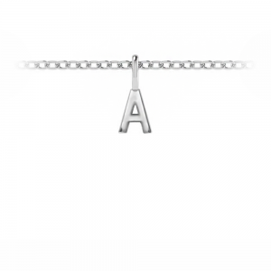 Mini Block Letter Charm A