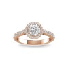 Pave Halo Engagement Ring Setting