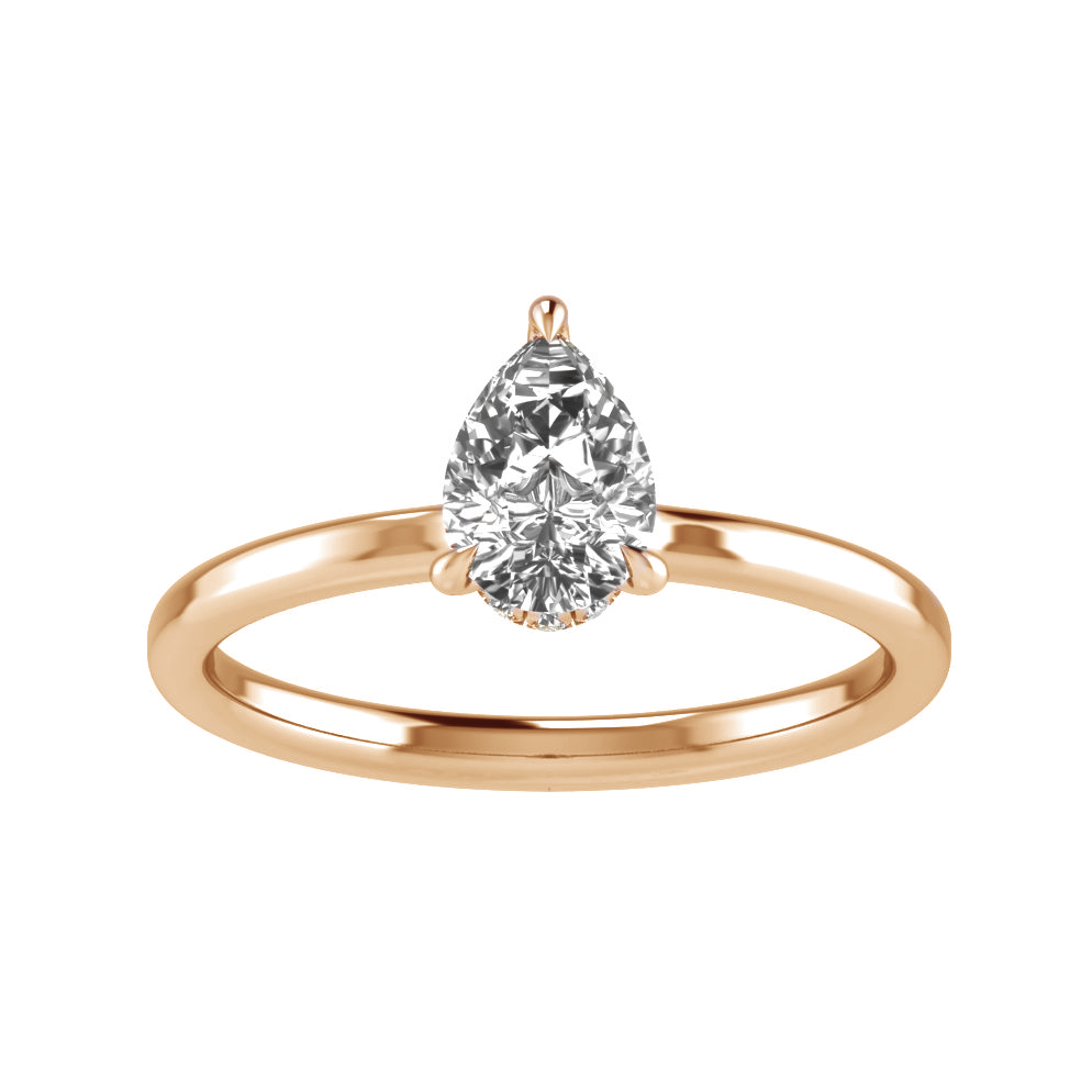Secret Halo Solitaire Ring Setting