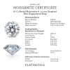 .61 Ct Round Moissanite & .14 Ctw Diamond Halo Engagement Ring