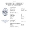 1.14 Ctw Emerald Lab Diamond Twisted Vine Engagement Ring, IGI Certified
