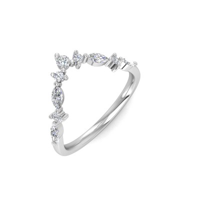 1.5 Ct Princess Lab Diamond & 0.14 Ctw Diamond Twisted Vine Engagement Ring