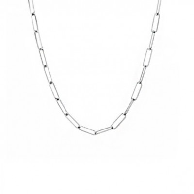 Silver Paperclip Necklace