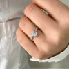 1.64 Ctw Round Lab Diamond Twisted Vine Engagement Ring, IGI Certified
