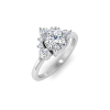1.14 Ctw Radiant Lab Diamond Twisted Vine Engagement Ring, IGI Certified