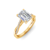 1.64 Ctw Round Lab Diamond Twisted Vine Engagement Ring, IGI Certified