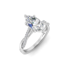1.16 Ctw Lab Diamond Adore Three Stone Engagement Ring