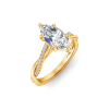 1 Ct Round Lab Diamond Split Shank Solitaire Ring