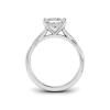 2.64 Ctw Elongated Cushion CZ Twisted Vine Engagement Ring