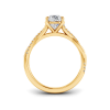 1.64 Ctw Oval Lab Diamond Twisted Vine Engagement Ring, IGI Certified