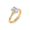 2.14 Ctw Pear Lab Diamond Twisted Vine Engagement Ring, IGI Certified