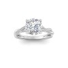 1.64 Ctw Round Lab Diamond Twisted Vine Engagement Ring, IGI Certified