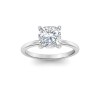 2 Ct Elongated Cushion Lab Diamond Solitaire Engagement Ring