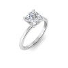 2 Ct Cushion Lab Diamond Solitaire Engagement Ring
