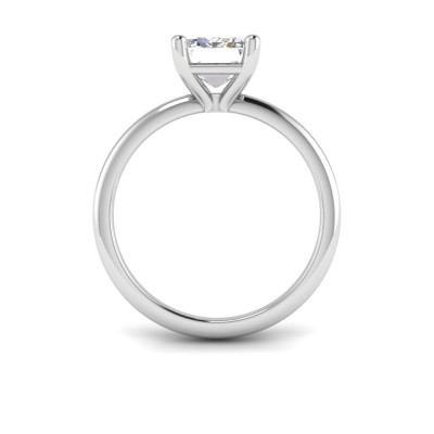 .75 Ct Emerald Moissanite Solitaire Ring