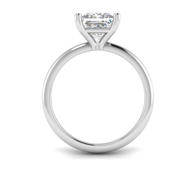 2 Ct Round Moissanite Solitaire Engagement Ring
