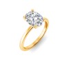 2 Ct Oval Lab Diamond Solitaire Engagement Ring