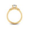 2 Ct Elongated Cushion Lab Diamond Solitaire Engagement Ring