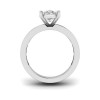2.5 Ct Marquise Moissanite Wide Band Solitaire Engagement Ring