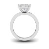2.5 Ct Princess Lab Diamond Channel Set Baguette Engagement Ring