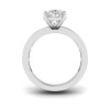 2.5 Ct Pear Colorless Lab Diamond Channel Set Baguette Engagement Ring