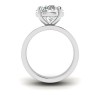 2.5 Ct Round Lab Diamond Wide Band Solitaire Engagement Ring