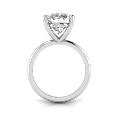 5 Ct Oval Moissanite Solitaire Ring