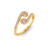 Pavé Zodiac Open Ring - Cancer