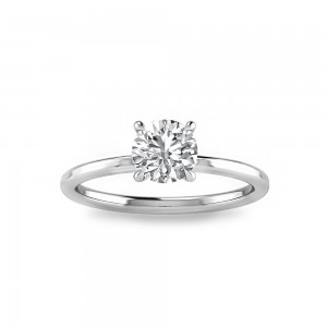 1 Ct Round Lab Diamond Solitaire Ring