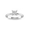 .75 Ct Princess Moissanite Solitaire Engagement Ring