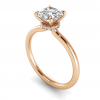 Secret Halo Solitaire Ring Setting