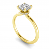 Secret Halo Solitaire Ring Setting