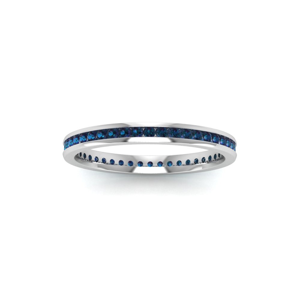 .50 Ctw Created Alexandrite Channel Set Birthstone Eternity Ring