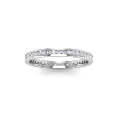 .50 Ctw Cubic Zirconia  Channel Set Birthstone Eternity Ring