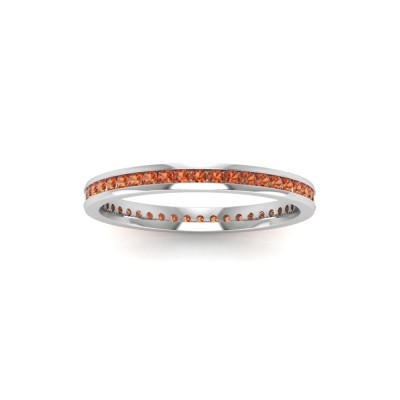 .50 Ctw Garnet Channel Set Birthstone Eternity Ring