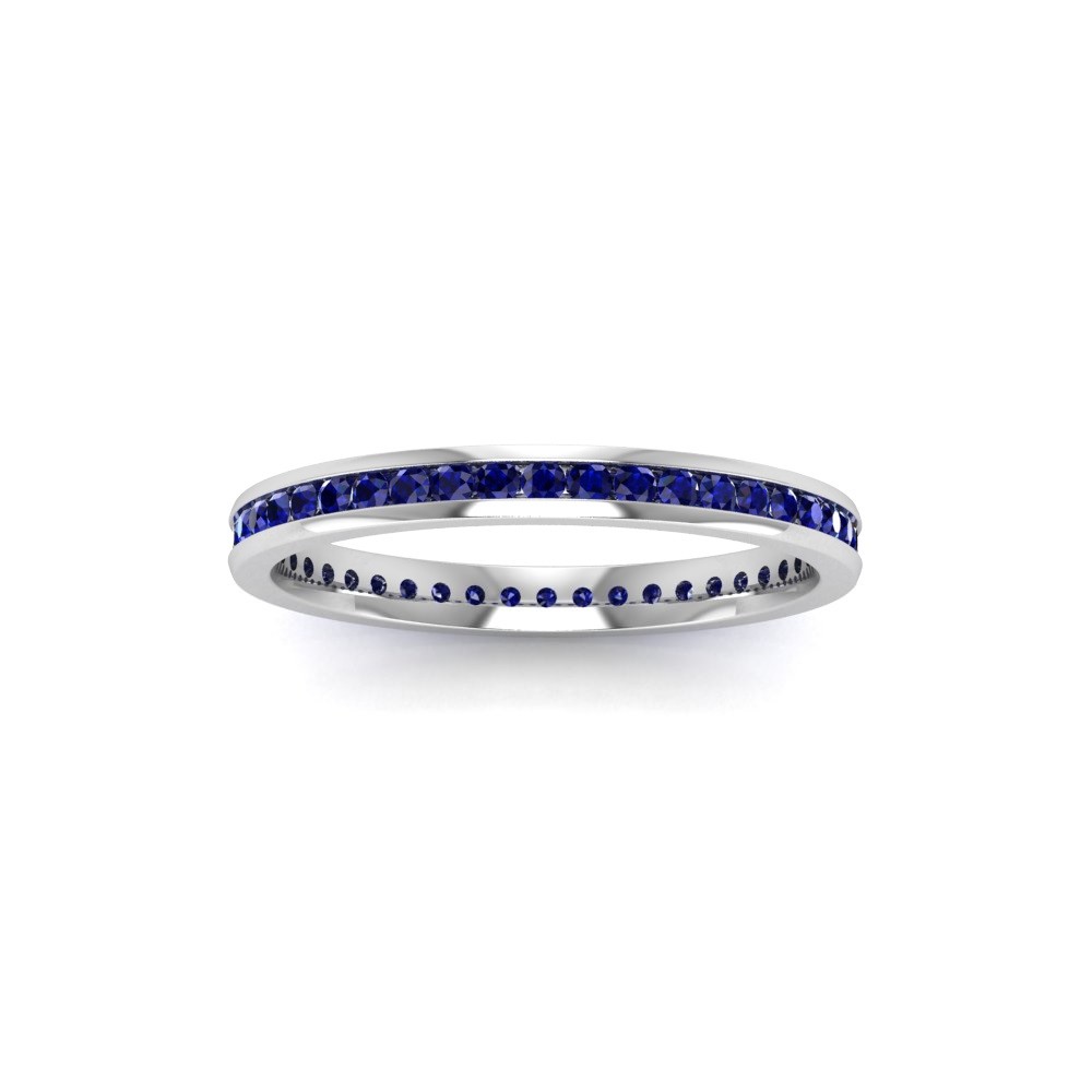 .50 Ctw Sapphire Channel Set Birthstone Eternity Ring