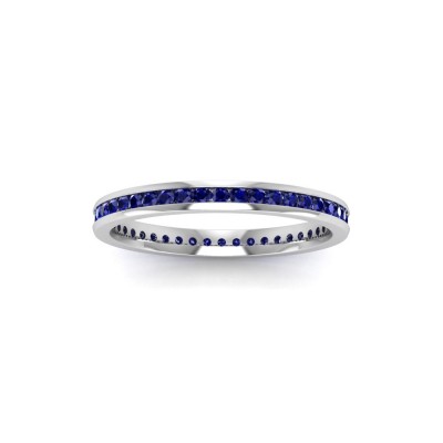 .50 Ctw Sapphire Channel Set Birthstone Eternity Ring