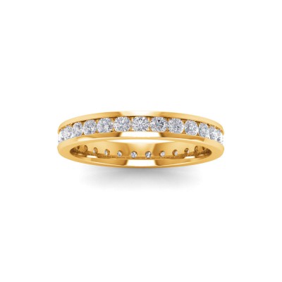 1 Ctw Lab Diamond Channel Set Eternity Ring