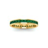1 Ctw Emerald Channel Set Birthstone Eternity Ring