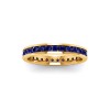 1 Ctw Sapphire Channel Set Birthstone Eternity Ring